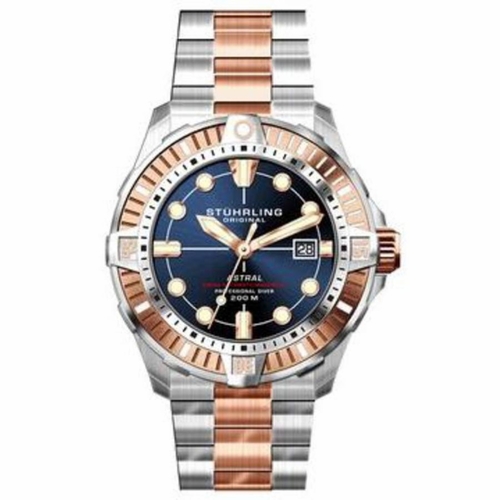 Stuhrling Original M16747 Aquadiver Mens Automatic Watch