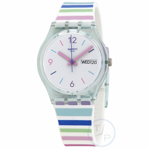 Swatch GL702 Pastel Zebra Unisex Quartz Watch