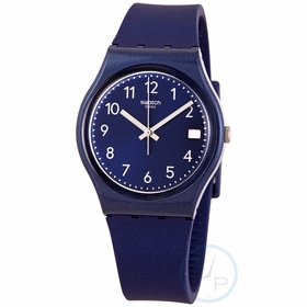 Swatch GN416 Silver in Blue Ladies Quartz Watch