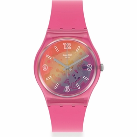 Swatch GP174 Monthly Drops Orange Disco Fever Ladies Quartz Watch
