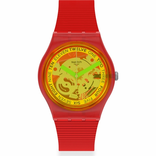 Swatch GR185 Retro-Rosso Unisex Quartz Watch