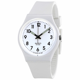 Swatch GW151O Just White Soft Ladies Quartz Watch
