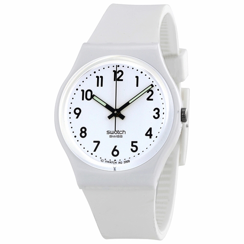 Swatch GW151O Just White Soft Ladies Quartz Watch
