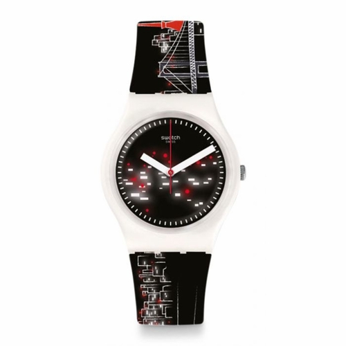 Swatch GZ315 Edo Night Unisex Quartz Watch