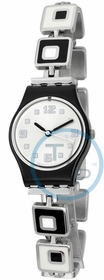 Swatch LB160G Chessboard Ladies Quartz Watch