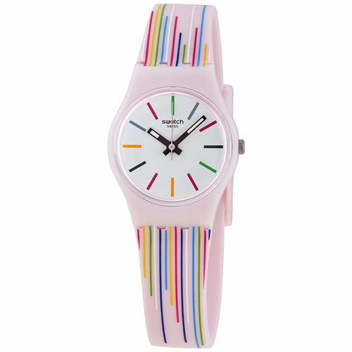 Swatch LP155 Pink Mixing Ladies Quartz Watch Swatch LP155 Pink Mixing Ladies Quartz Watch