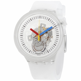 Swatch SB01K100 Clearly Bold Unisex Quartz Watch
