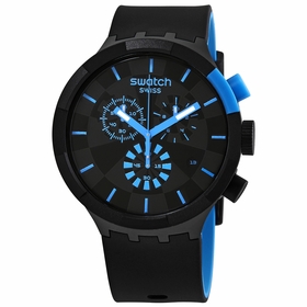 Swatch SB02B401 Checkpoint Blue Unisex Chronograph Quartz Watch