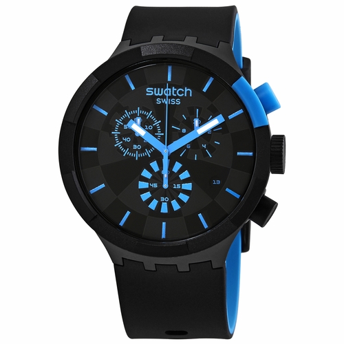 Swatch SB02B401 Checkpoint Blue Unisex Chronograph Quartz Watch
