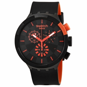 Swatch SB02B402 Checkpoint Red Unisex Chronograph Quartz Watch