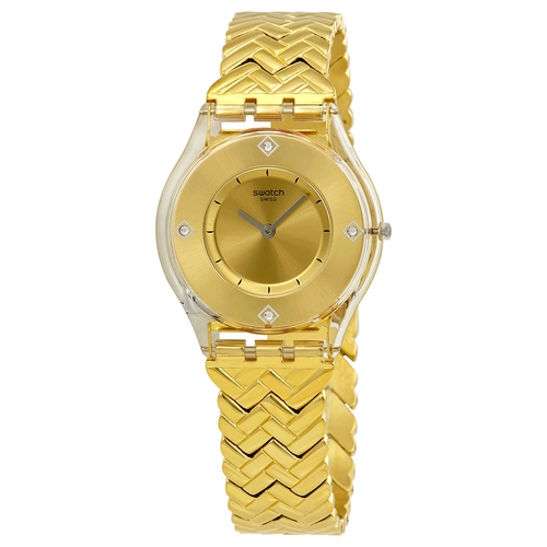 Swatch SFE106G Golden Street Ladies Quartz Watch