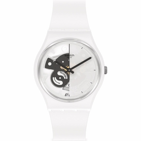 Swatch SO31W101 Live Time White Ladies Quartz Watch