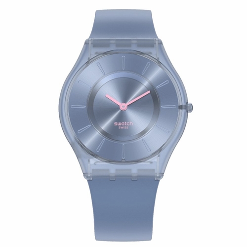 Swatch SS08N100 Monthly Drops Denim Blue Ladies Quartz Watch