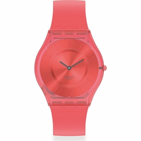 Swatch SS08R100 Monthly Drops Sweet Coral Ladies Quartz Watch