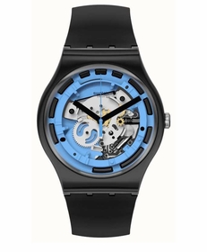 Swatch SUOB187 Monthly Drops Blue Anatomy Unisex Quartz Watch