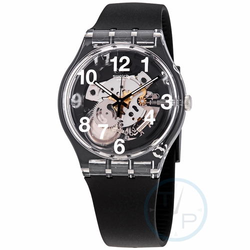 Swatch SUOK135 Black Board Mens Quartz Watch