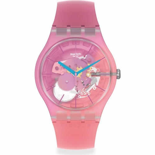 Swatch SUOK151 Monthly Drops Supercharged Pinks Ladies Quartz Watch