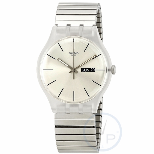Swatch SUOK700A Resolution Silver Mens Quartz Watch