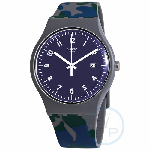 Swatch SUOM400 Camougreen Mens Quartz Watch