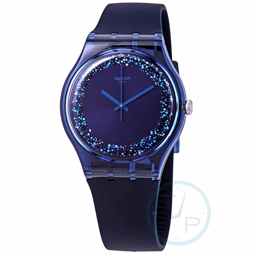 Swatch SUON134 Blusparkles Ladies Quartz Watch
