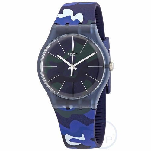 Swatch SUON140 CamouClouds Mens Quartz Watch
