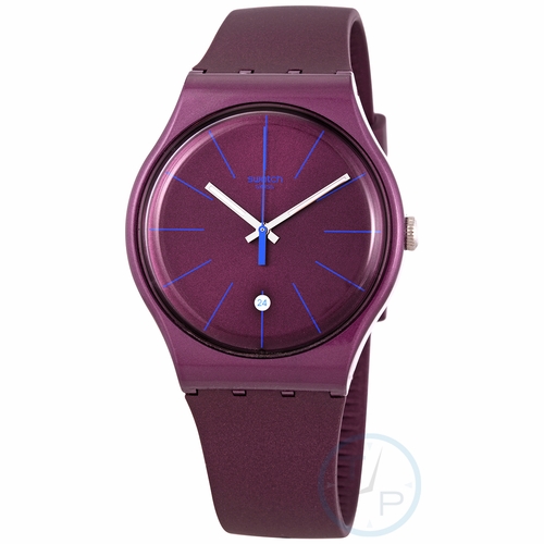 Swatch SUOR402 BURGUNDAZING Ladies Quartz Watch