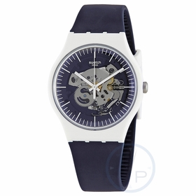 Swatch SUOW156 Siliblue Mens Quartz Watch