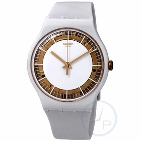 Swatch SUOW158 Siliwhite Mens Quartz Watch