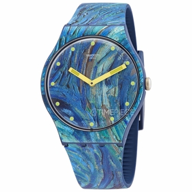 Swatch SUOZ335 MoMA The Starry Night by Vincent Van Gogh, The Wat Mens Quartz Watch