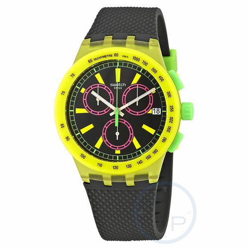 Swatch SUSJ402 Yel-Lol Mens Chronograph Quartz Watch