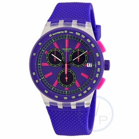 Swatch SUSK400 Purp-Lol Ladies Chronograph Quartz Watch