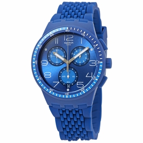 Swatch SUSN415 Triple Blu Mens Chronograph Quartz Watch