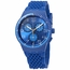 Swatch SUSN415 Triple Blu Mens Chronograph Quartz Watch