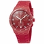 Swatch SUSR404 Red Step Mens Chronograph Quartz Watch