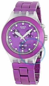Swatch SVCK4048AG Full-Blooded Blueberry Unisex Chronograph Quartz Watch