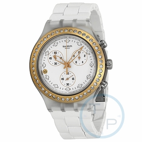 Swatch SVCK4067AG Irony Diaphane Marvelous Pink Unisex Chronograph Quartz Watch