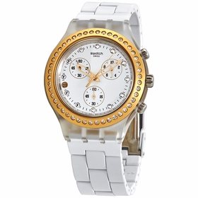 Swatch SVCK4068AG Full-Blooded Marvelous Yellow Ladies Chronograph Quartz Watch