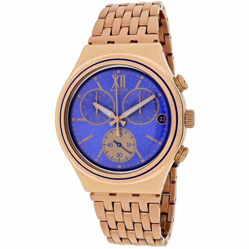 Swatch YCG409G Blue Win Mens Chronograph Quartz Watch