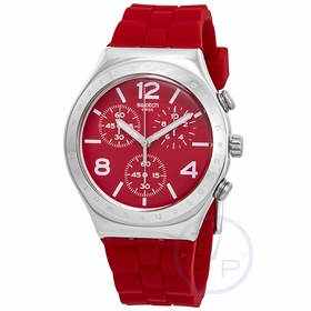 Swatch YCS117 Rouge De Bienne Mens Chronograph Quartz Watch