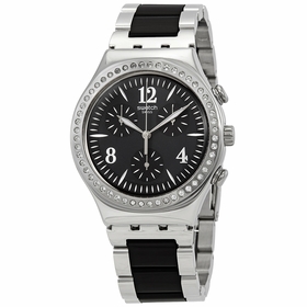 Swatch YCS118G Made In Black Mens Chronograph Quartz Watch