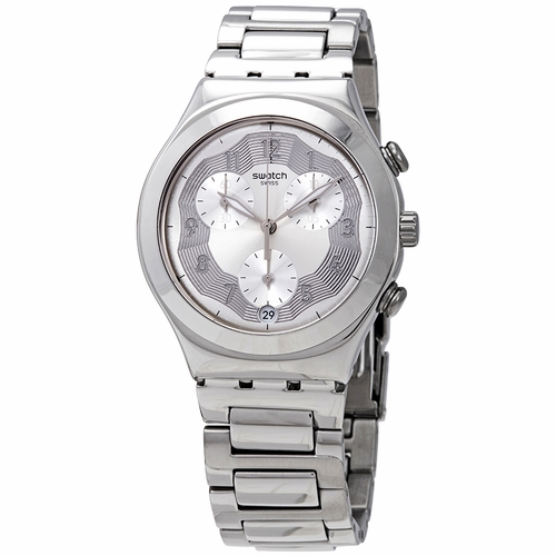Swatch YCS604G Silver Ring Mens Chronograph Quartz Watch