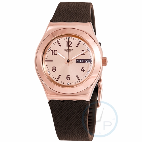 Swatch YLG701 Brownee Ladies Quartz Watch