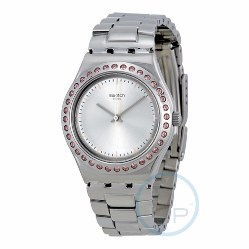 Swatch YLS172G Irony Pure Powder Ladies Quartz Watch