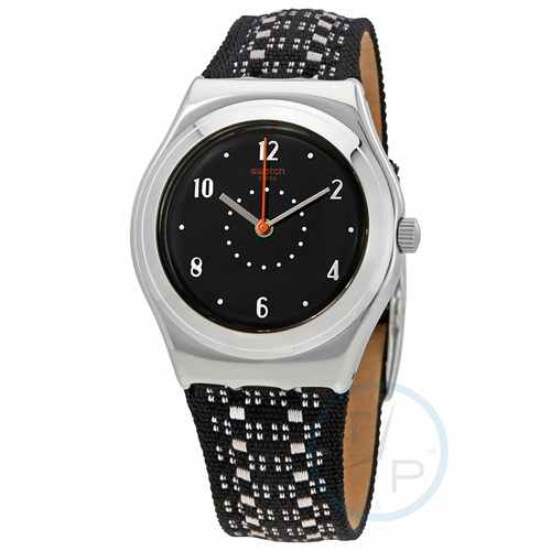 Swatch YLS184 Black Puncher Ladies Quartz Watch