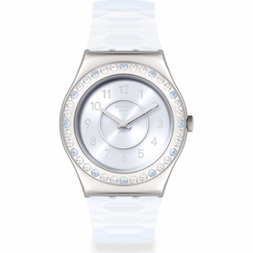 Swatch YLS226 Monthly Drops Precious Aqua Ladies Quartz Watch