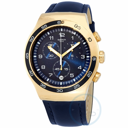 Swatch YOG409 Golden Yacht Mens Chronograph Quartz Watch