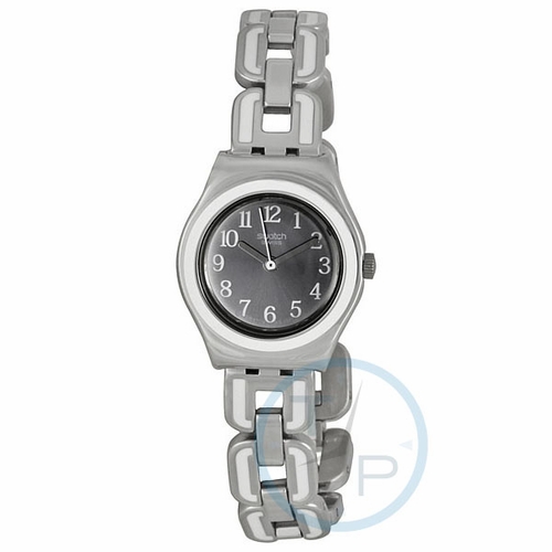 Swatch YSS254G White Chain Lady Ladies Quartz Watch