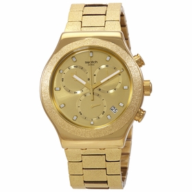 Swatch YVG407G Irony Goldshiny Mens Chronograph Quartz Watch