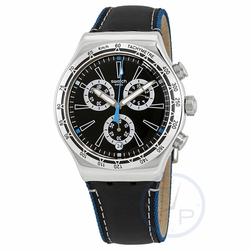 Swatch YVS442 Blue Details Mens Chronograph Quartz Watch