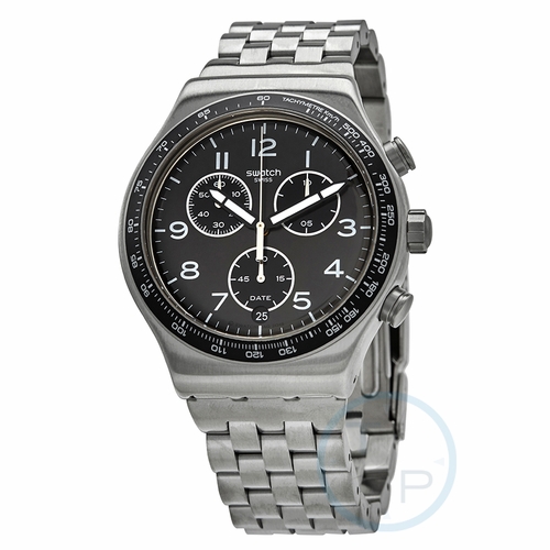 Swatch YVS465G Deepgrey Mens Chronograph Quartz Watch